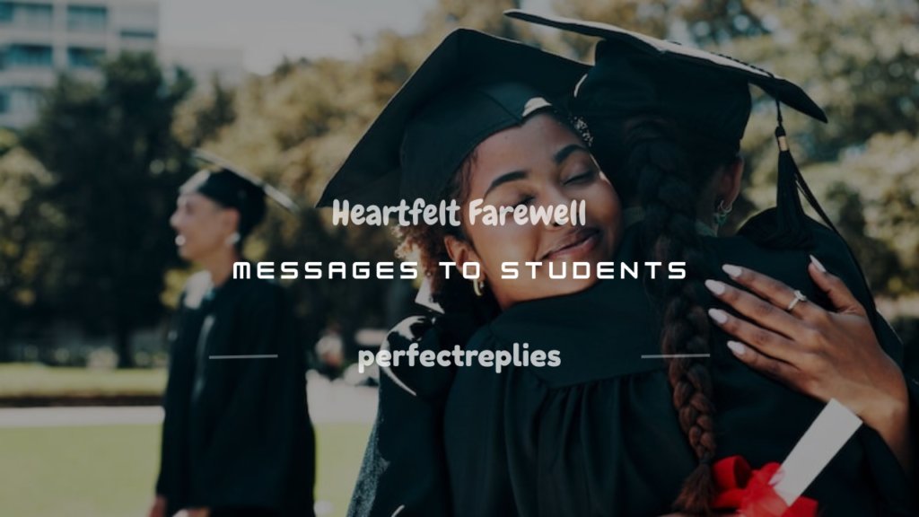 farewell message to students
